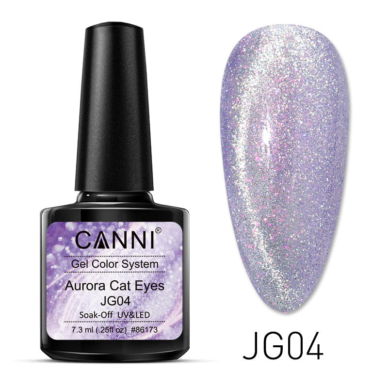 CANNI New Arrivals 6 Colors Aurora Cat Eyes Gel Color System JG01-JG06 High-quality Long Lasting UV/LED Soak-Off Nail Arts Gel