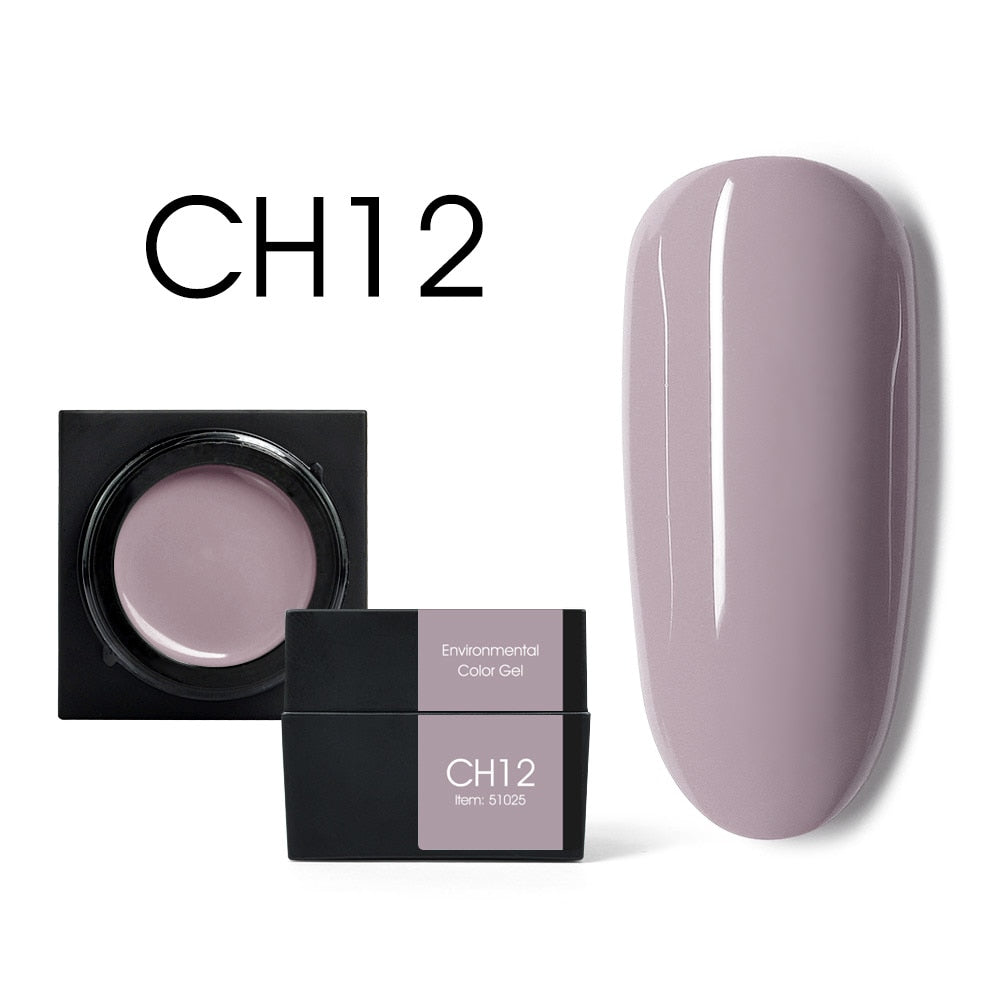 CANNI New 5ml Mud Color Gel 48 Colors Environmental Cover Well Solid Gel Non-Flowing UV/LED Pigment Gel Creamy Texture Manicure