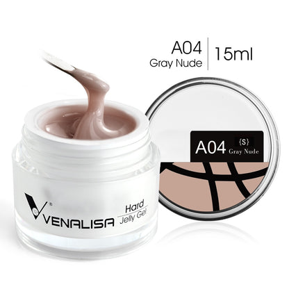 Hard Jelly Builder Nail Extend Gel Venalisa Poly Nail Gel 15ml Nail Art French Gel Gum Clear Camouflage UV Construction Gel