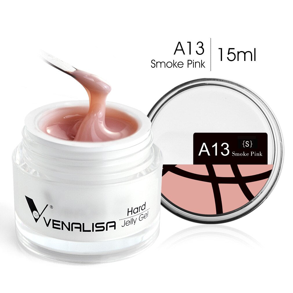 Hard Jelly Builder Nail Extend Gel Venalisa Poly Nail Gel 15ml Nail Art French Gel Gum Clear Camouflage UV Construction Gel