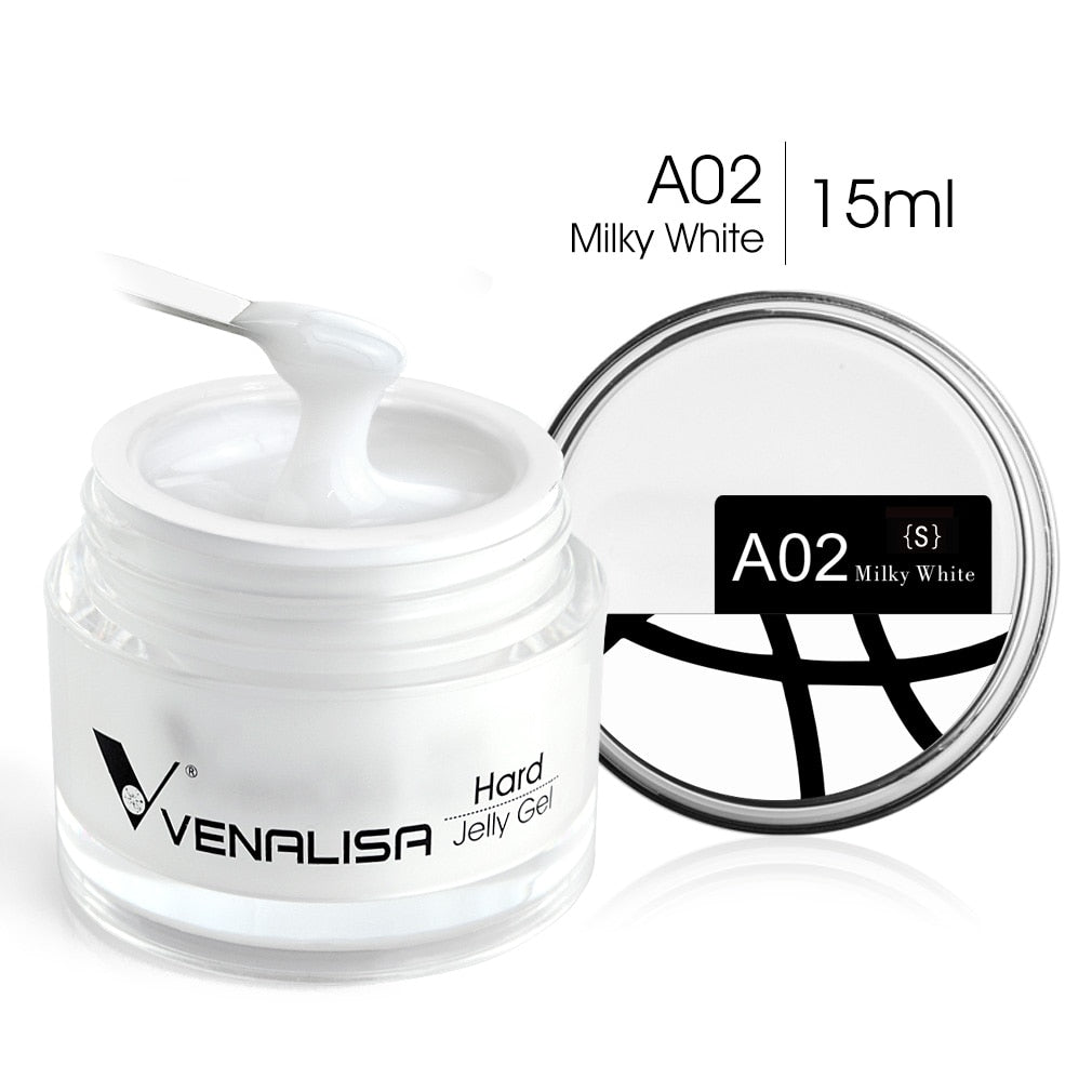 Hard Jelly Builder Nail Extend Gel Venalisa Poly Nail Gel 15ml Nail Art French Gel Gum Clear Camouflage UV Construction Gel