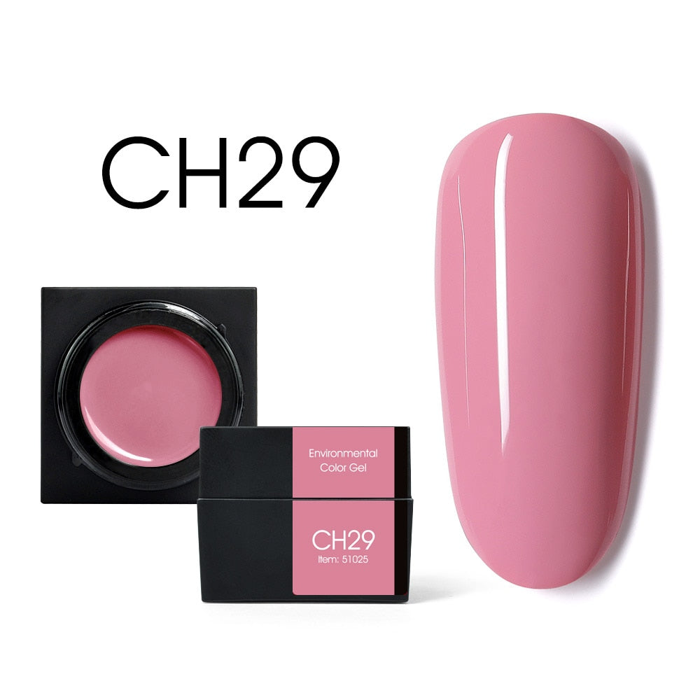 CANNI New 5ml Mud Color Gel 48 Colors Environmental Cover Well Solid Gel Non-Flowing UV/LED Pigment Gel Creamy Texture Manicure
