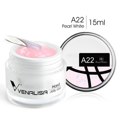 Hard Jelly Builder Nail Extend Gel Venalisa Poly Nail Gel 15ml Nail Art French Gel Gum Clear Camouflage UV Construction Gel