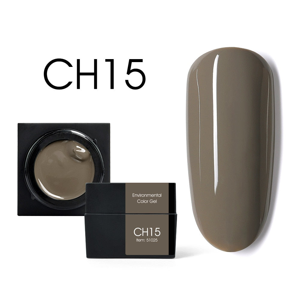 CANNI New 5ml Mud Color Gel 48 Colors Environmental Cover Well Solid Gel Non-Flowing UV/LED Pigment Gel Creamy Texture Manicure