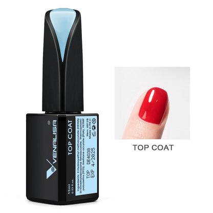 Venalisa 15ml Gel Polish Jelly Color Manicure New Formula Matt Top Coat Luxury Soak Off UV LED Colorful Nail Gel Lacquer