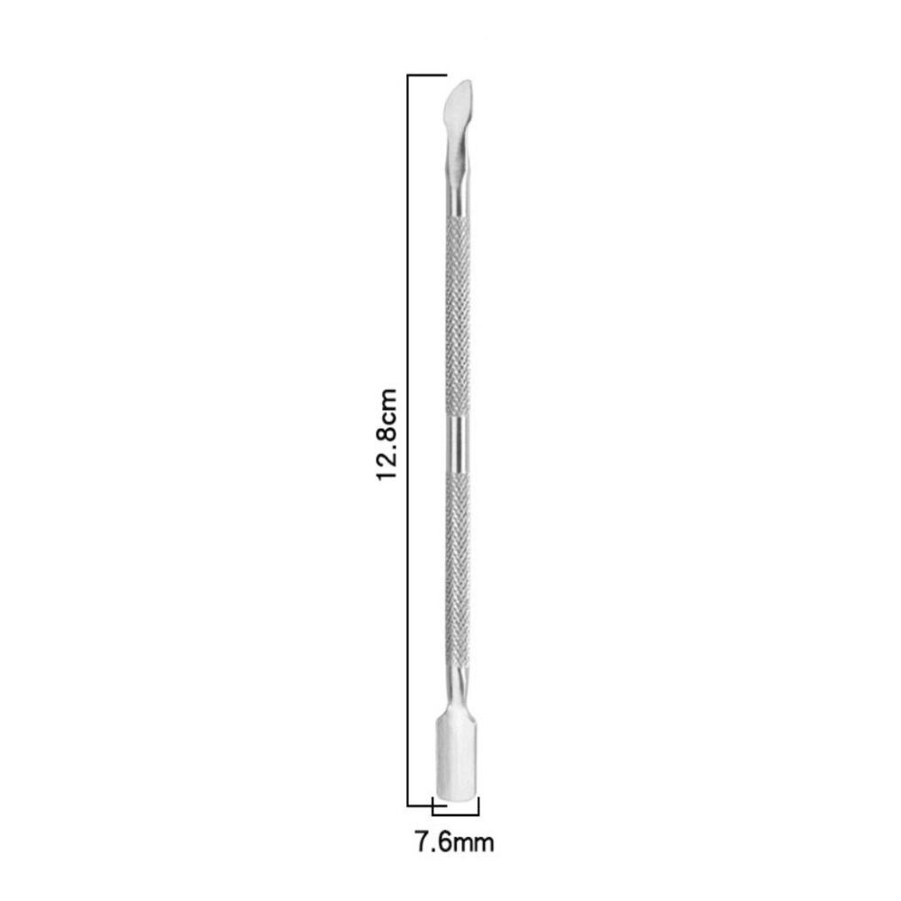 Nail Art Dead skin removal Tool For Nail Art Cuticle Pusher Steel Nail Manicures Remover Manicure Sticks Remove Nail Dirt