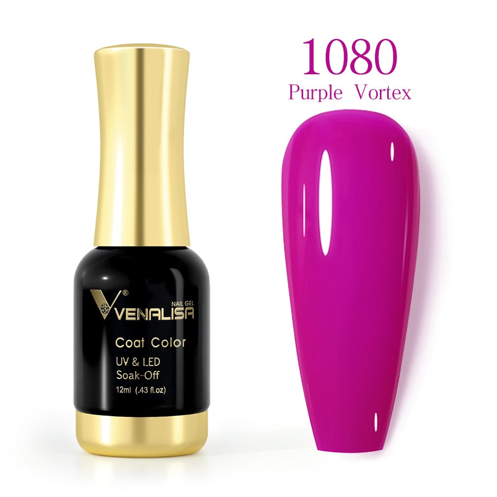 ref1001 -1100 Venalisa 12mlNail Gel Polish 12ml Gorgeous Color Gel Polish Nail Gel Soak Off UV LED Full Coverage Gel Polish Nail Lacquer Varnish