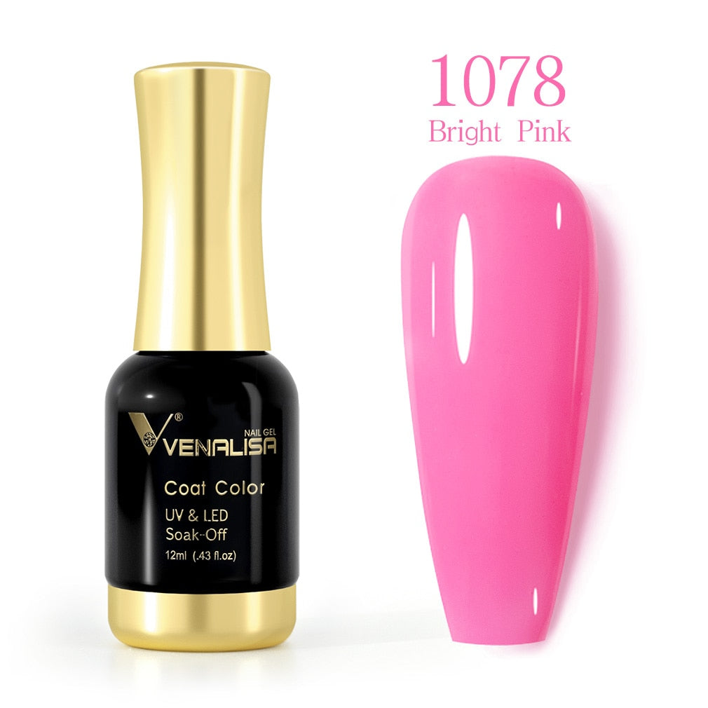 ref1001 -1100 Venalisa 12mlNail Gel Polish 12ml Gorgeous Color Gel Polish Nail Gel Soak Off UV LED Full Coverage Gel Polish Nail Lacquer Varnish