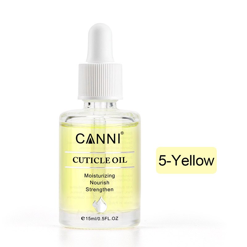 z CANNI 15ml Cuticle Oil Nail Gel Polish Manicure Nail Skin Care Moisturizing Nourish Strengthen for Gel Nail Cuticle Softener