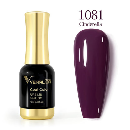 ref1001 -1100 Venalisa 12mlNail Gel Polish 12ml Gorgeous Color Gel Polish Nail Gel Soak Off UV LED Full Coverage Gel Polish Nail Lacquer Varnish