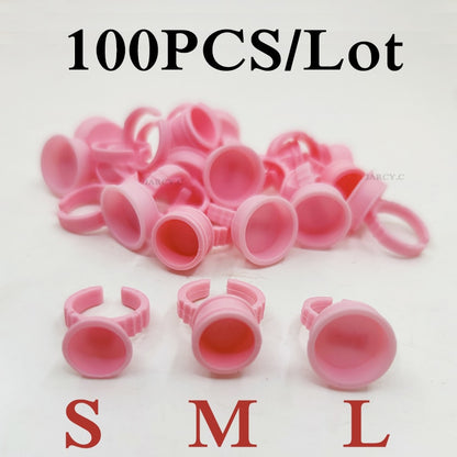 100 pièces jetables / Bague colle