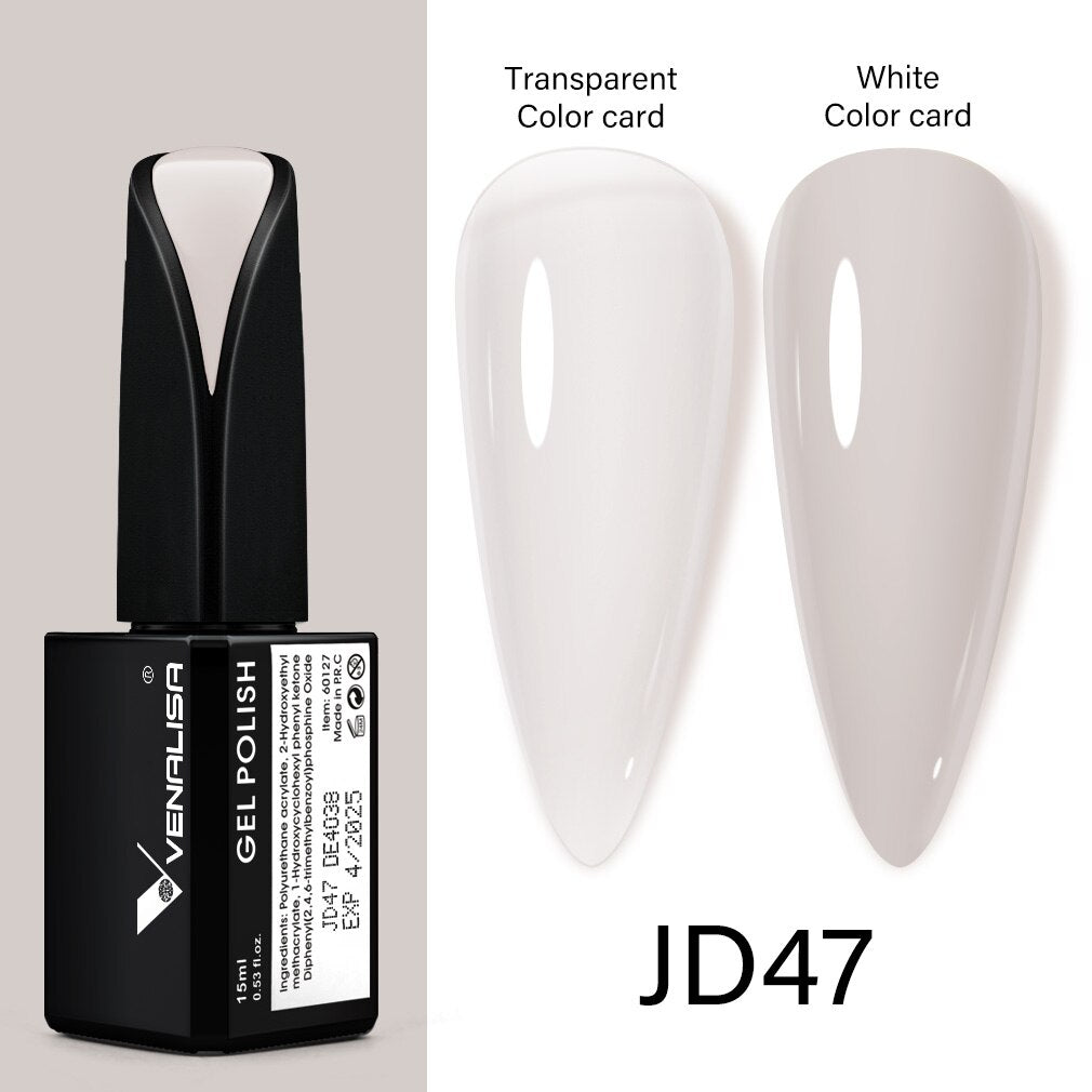 Venalisa 15ml Gel Polish Jelly Color Manicure New Formula Matt Top Coat Luxury Soak Off UV LED Colorful Nail Gel Lacquer