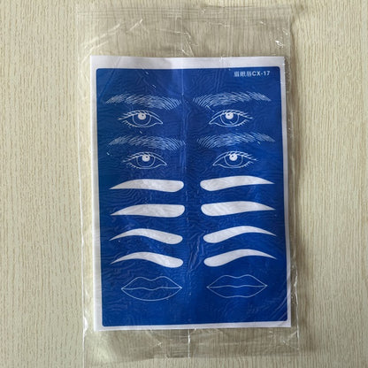 3D Face Tattoo Practice Silicone Fake Skins Practice 1pc Microblading Practice Skin for Face Eyebrows Lips for Tattoo Beginners