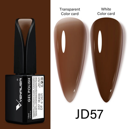 Venalisa 15ml Gel Polish Jelly Color Manicure New Formula Matt Top Coat Luxury Soak Off UV LED Colorful Nail Gel Lacquer