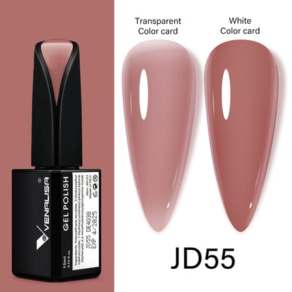 Venalisa 15ml Gel Polish Jelly Color Manicure New Formula Matt Top Coat Luxury Soak Off UV LED Colorful Nail Gel Lacquer