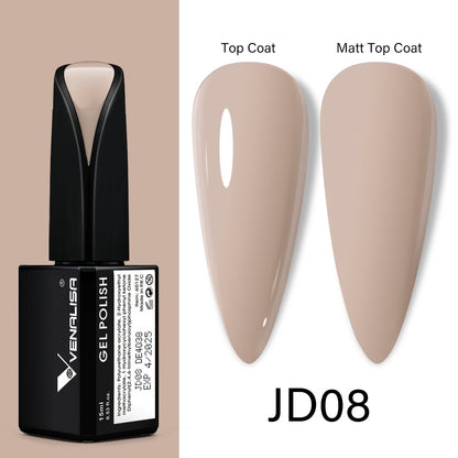 Venalisa 15ml Gel Polish Jelly Color Manicure New Formula Matt Top Coat Luxury Soak Off UV LED Colorful Nail Gel Lacquer