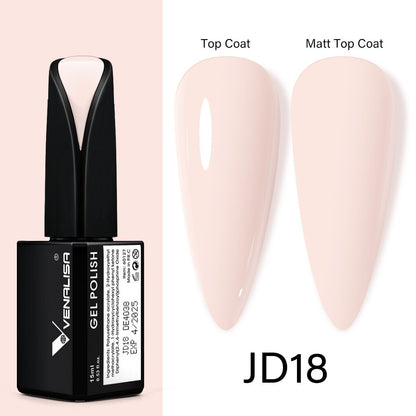Venalisa 15ml Gel Polish Jelly Color Manicure New Formula Matt Top Coat Luxury Soak Off UV LED Colorful Nail Gel Lacquer