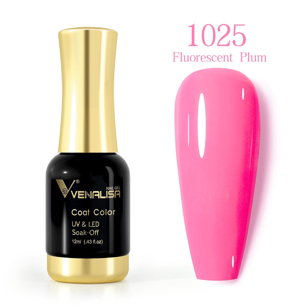 ref1001 -1100 Venalisa 12mlNail Gel Polish 12ml Gorgeous Color Gel Polish Nail Gel Soak Off UV LED Full Coverage Gel Polish Nail Lacquer Varnish