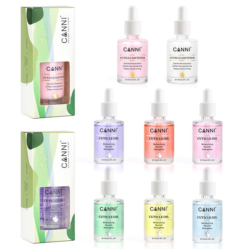 z CANNI 15ml Cuticle Oil Nail Gel Polish Manicure Nail Skin Care Moisturizing Nourish Strengthen for Gel Nail Cuticle Softener