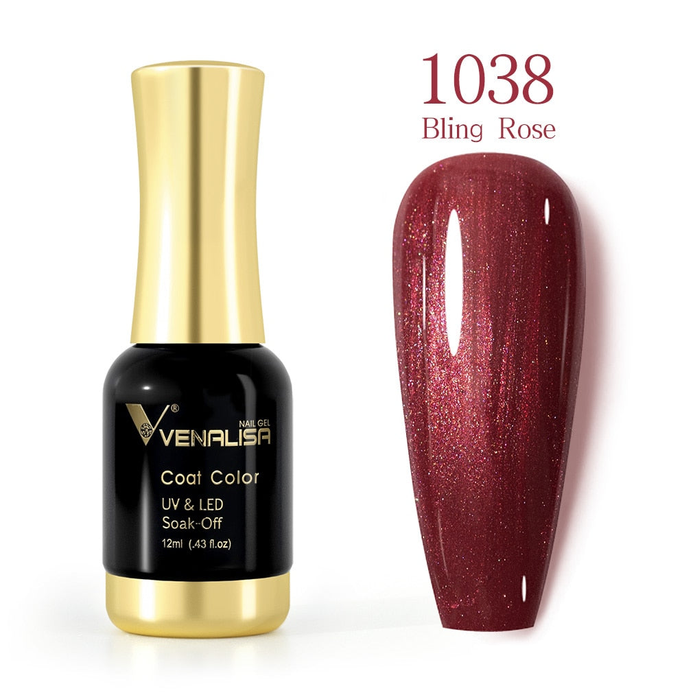 ref1001 -1100 Venalisa 12mlNail Gel Polish 12ml Gorgeous Color Gel Polish Nail Gel Soak Off UV LED Full Coverage Gel Polish Nail Lacquer Varnish