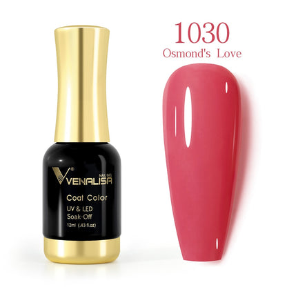 ref1001 -1100 Venalisa 12mlNail Gel Polish 12ml Gorgeous Color Gel Polish Nail Gel Soak Off UV LED Full Coverage Gel Polish Nail Lacquer Varnish