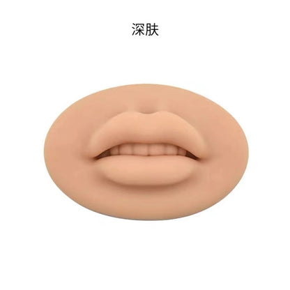 3D Face Tattoo Practice Silicone Fake Skins Practice 1pc Microblading Practice Skin for Face Eyebrows Lips for Tattoo Beginners