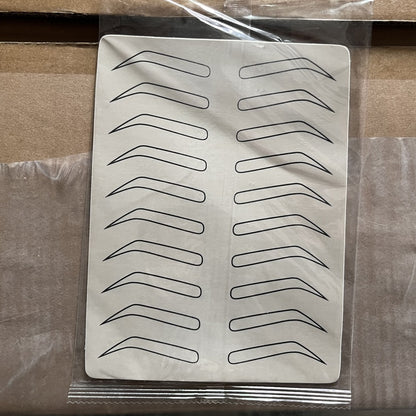 3D Face Tattoo Practice Silicone Fake Skins Practice 1pc Microblading Practice Skin for Face Eyebrows Lips for Tattoo Beginners