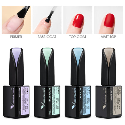 Venalisa 15ml Gel Polish Jelly Color Manicure New Formula Matt Top Coat Luxury Soak Off UV LED Colorful Nail Gel Lacquer