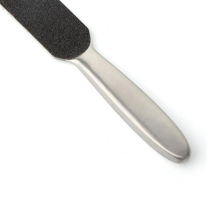 21.5*3.4cm Stainless Steel Foot Rasp File Pedicure Callus Remover With 10 Double-Sided Replacement Grits Pad Foot Care Tool 40#