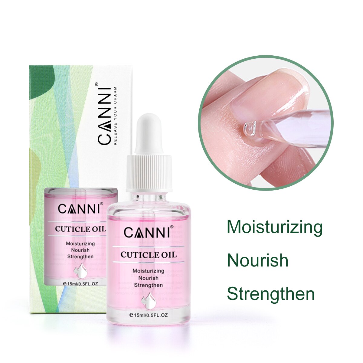 z CANNI 15ml Cuticle Oil Nail Gel Polish Manicure Nail Skin Care Moisturizing Nourish Strengthen for Gel Nail Cuticle Softener