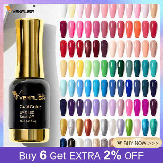 ref1001 -1100 Venalisa 12mlNail Gel Polish 12ml Gorgeous Color Gel Polish Nail Gel Soak Off UV LED Full Coverage Gel Polish Nail Lacquer Varnish
