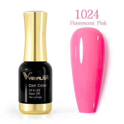 ref1001 -1100 Venalisa 12mlNail Gel Polish 12ml Gorgeous Color Gel Polish Nail Gel Soak Off UV LED Full Coverage Gel Polish Nail Lacquer Varnish