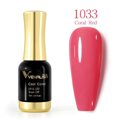 ref1001 -1100 Venalisa 12mlNail Gel Polish 12ml Gorgeous Color Gel Polish Nail Gel Soak Off UV LED Full Coverage Gel Polish Nail Lacquer Varnish