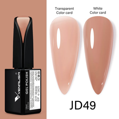 Venalisa 15ml Gel Polish Jelly Color Manicure New Formula Matt Top Coat Luxury Soak Off UV LED Colorful Nail Gel Lacquer